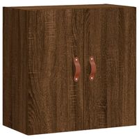 vidaXL Wandkast 60x31x60 cm bewerkt hout bruin eikenkleur - thumbnail