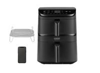 Cosori CAF-DC121-ADER Dubbel 10,8 l Vrijstaand Heteluchtfriteuse Zwart