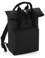 Atlantis BG118 Twin Handle Roll-Top Backpack - Black - 28 x 38 x 12 cm