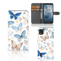 Telefoonhoesje met Pasjes voor Nokia C2 2nd Edition Vlinder - thumbnail