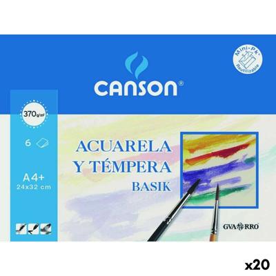 Aquarelpapier Canson Basik 6 Vellen (20 Stuks)