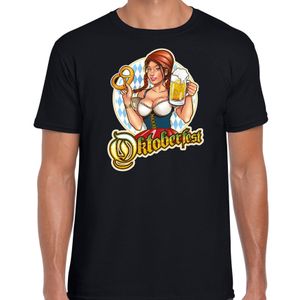 Oktoberfest / bierfeest drank fun t-shirt outfit zwart voor heren