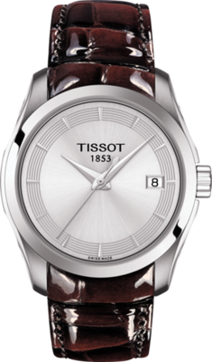 Horlogeband Tissot T0352101603103A / T610042656 Leder Bruin 18mm