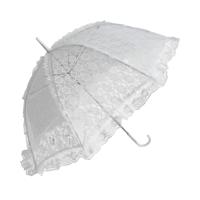 Verkleed parasol - kant - wit - dames - geschiedenis - nette dame - rainessance