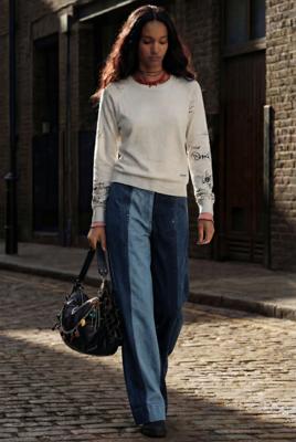 Trui met mouwen met lettering - WHITE - L