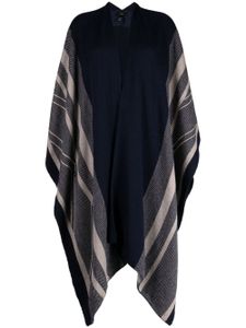 VOZ striped alpaca duster - Bleu