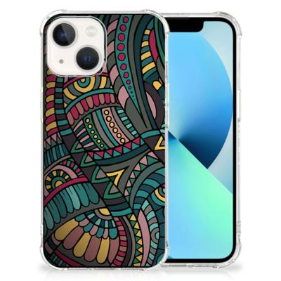 iPhone 13 Doorzichtige Silicone Hoesje Aztec iPhone 13 Doorzichtige Silicone Hoesje Aztec
