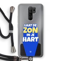 Laat de zon in je hart: Xiaomi Redmi 9 Transparant Hoesje met koord