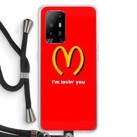 I'm lovin' you: Oppo A94 5G Transparant Hoesje met koord