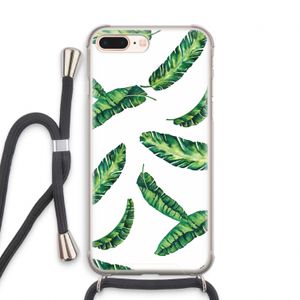 Lange bladeren: iPhone 8 Plus Transparant Hoesje met koord
