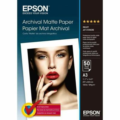 Mat fotopapier Epson C13S041344 A3 50 Lakens (1 Stuks)
