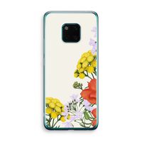 Wilde bloemen: Huawei Mate 20 Pro Transparant Hoesje