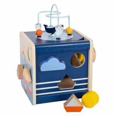 Small Foot houten activiteitenkubus oceaan