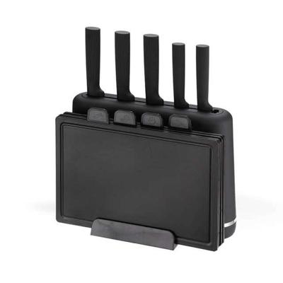 Maestro MR-1412-BLACK Messenset met blok + Snijplankenset Zwart