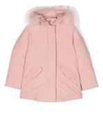 Woolrich Kids parka matelassée à capuche - Rose