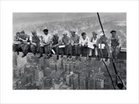 Kunstdruk Lunch on a Skyscraper 80x60cm