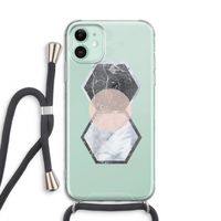Creatieve toets: iPhone 11 Transparant Hoesje met koord