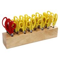 Creativ Company Ronde kinderscharen met scharenblok, 24st.