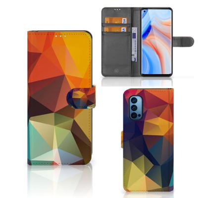 OPPO Reno 4 Pro 5G | Book Case | Polygon Color