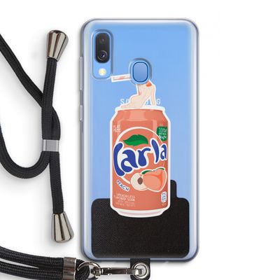 S(peach)less: Samsung Galaxy A40 Transparant Hoesje met koord