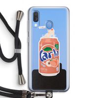 S(peach)less: Samsung Galaxy A40 Transparant Hoesje met koord
