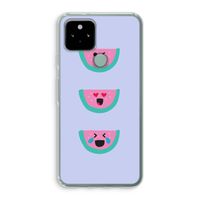 Smiley watermeloen: Google Pixel 5 Transparant Hoesje Smiley watermeloen: Google Pixel 5 Transparant Hoesje