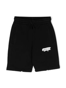 Off-White Kids short de sport à rayures Diag - Noir