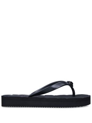 Kurt Geiger London tongs Kensington à design matelassé - Noir