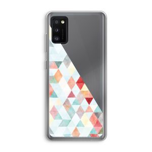 Gekleurde driehoekjes pastel: Samsung Galaxy A41 Transparant Hoesje