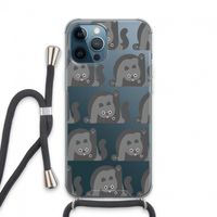 Cats: iPhone 13 Pro Max Transparant Hoesje met koord