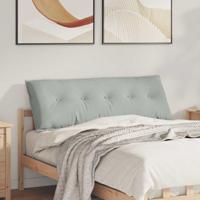 VidaXL Rugkussen lichtgrijs 140 x 50 cm cordstof