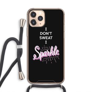 Sparkle quote: iPhone 11 Pro Transparant Hoesje met koord