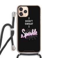 Sparkle quote: iPhone 11 Pro Transparant Hoesje met koord