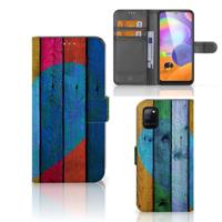 Samsung Galaxy A31 | Book Style Case | Wood Heart - Cadeau voor je Vriend