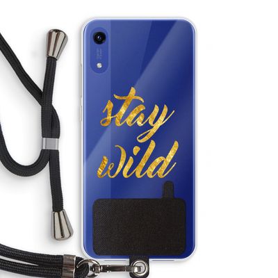 Stay wild: Honor Play 8A Transparant Hoesje met koord