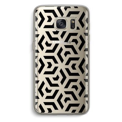 Crazy pattern: Samsung Galaxy S7 Transparant Hoesje