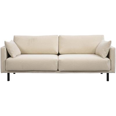 Leen Bakker - Bank Siem 3-zits - Egon - Stof - Beige - 94x208x83 Cm