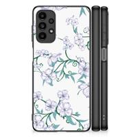 Samsung Galaxy A13 4G Uniek Bloemen Hoesje Blossom White