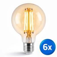 Zigbee LED filament lamp Dual White 7W E27 fitting amberkleurig - Voordeelset van 6