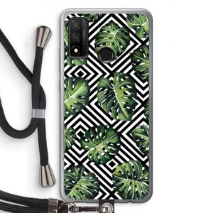 Geometrische jungle: Huawei P Smart (2020) Transparant Hoesje met koord