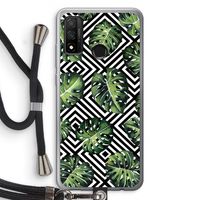 Geometrische jungle: Huawei P Smart (2020) Transparant Hoesje met koord