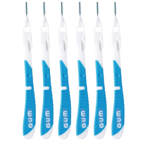 GUM Bi-Direction Interdentale Ragers 0.9 mm blauw - 6 stuks