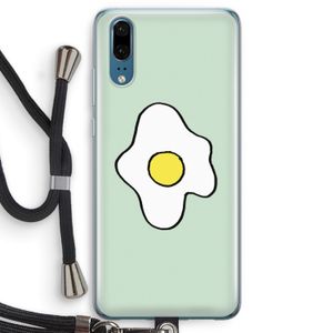 Spiegelei: Huawei P20 Transparant Hoesje met koord