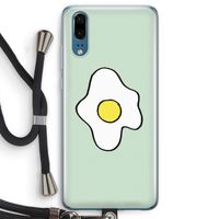Spiegelei: Huawei P20 Transparant Hoesje met koord