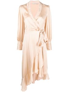 ZIMMERMANN robe-portefeuille à design asymétrique - Rose