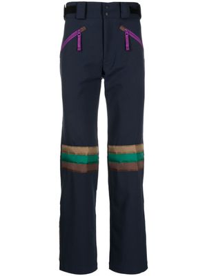 Kolor pantalon droit à empiècements - Bleu
