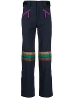 Kolor pantalon droit à empiècements - Bleu