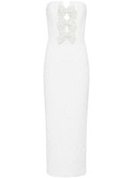 Rebecca Vallance Ophelia bow-detail midi dress - Blanc - thumbnail