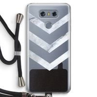 Marmeren pijlen: LG G6 Transparant Hoesje met koord