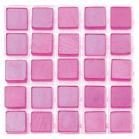 119x stuks mozaieken maken steentjes/tegels kleur roze 5 x 5 x 2 mm   -